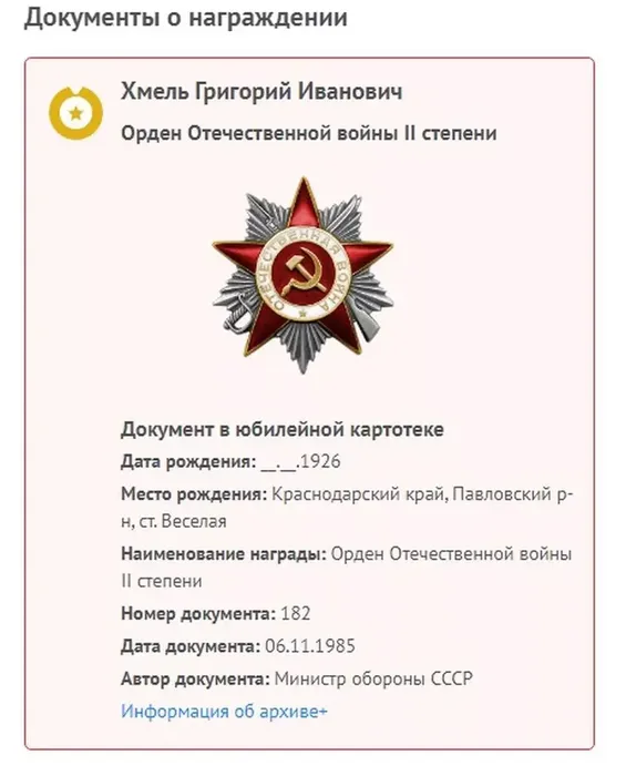 Хмель Григорий Иванович