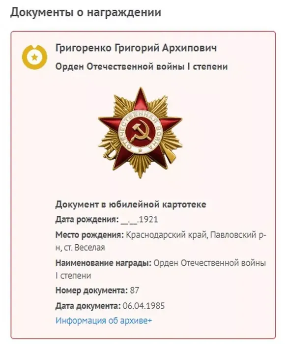 Григоренко Григорий Архипович