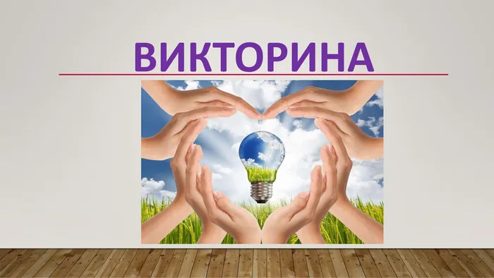 "Бережливая викторина"-викторина"