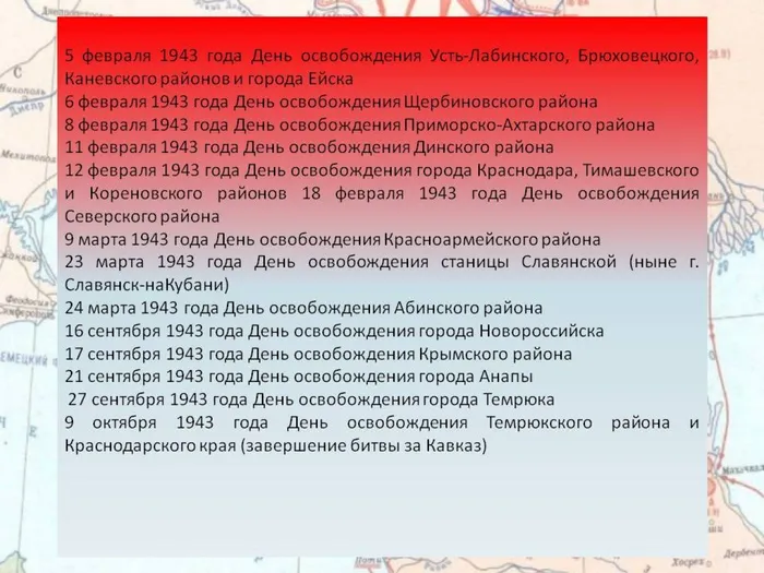 Освобождение Краснодарского края9