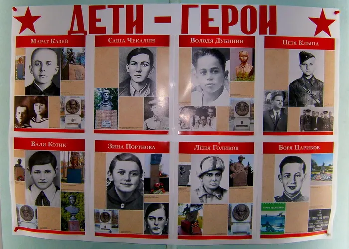 Дети - герои войны
